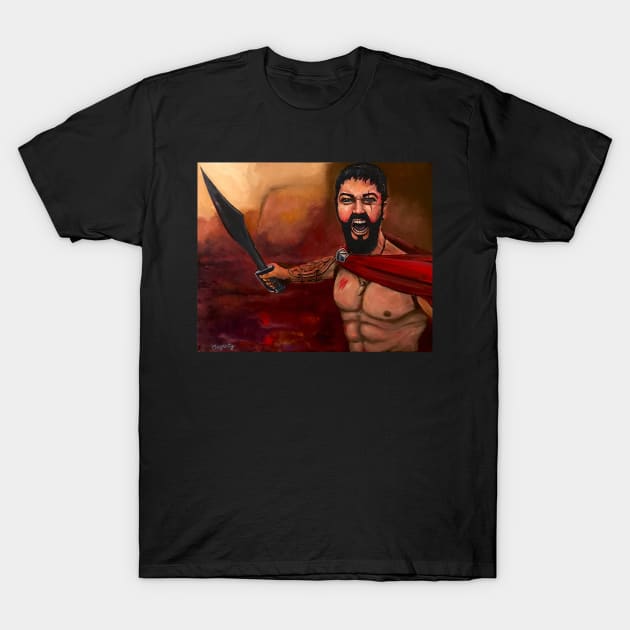 King Leonidas T-Shirt by GOGARTYGALLERY